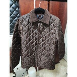 Lavenham Men's Brown Quilted Puffer Jacket Size 36